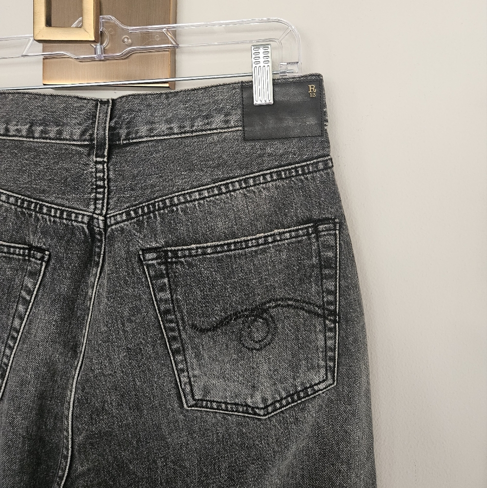 R13 Peyton Black Crossover Jeans Size 25 - Picture 9 of 16